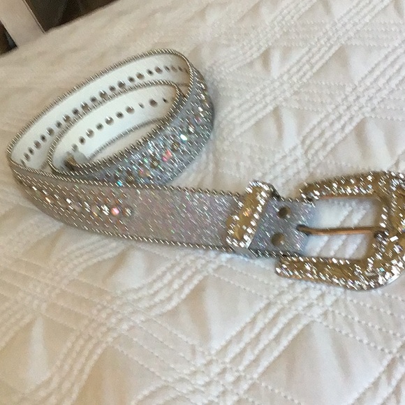 Sparkling Silver Rhinestone Belt - Picture 3 of 7